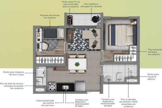 Planta 06 - 2 dorm 36 09m�