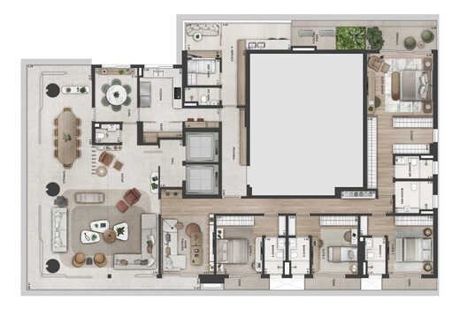 Planta 01 - 4 dorm 368m