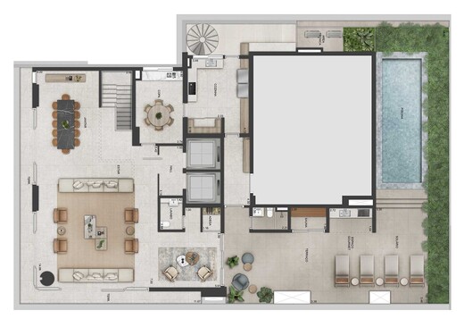 Planta 04 - 4 dorm 728m - cobertura duplex - superior