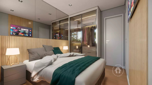 Conheça Dormitorio do imóvel - Studio 1 quarto Lançamento Metrocasa Campo Belo - NR - São Paulo,SP Jardim Aeroporto, à venda - R$ 250.800 - II-37228-58661 - 5 Dormitorio - 5