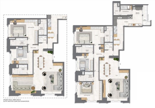 Planta 14 - 3 dorm 170 50m²
