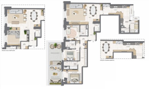 Planta 16 - 3 dorm 177 45m²