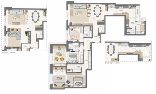 Planta 17 - 3 dorm 178 52m²