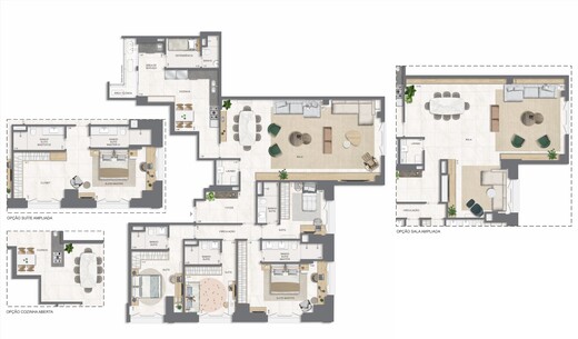 Planta 34 - 4 dorm 211 28m²