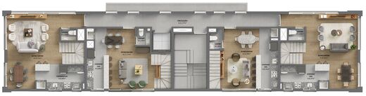 Pavimento cobertura duplex - inferior