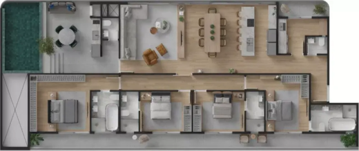 Planta 01 - 4 dorm 253m²