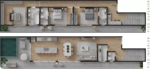 Planta 02 - 3 dorm 320m² - duplex