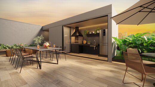 Conheça Churrasqueira do imóvel - Studio 1 quarto Lançamento Inside Brooklin - São Paulo,SP Brooklin Paulista, à venda - R$ 371.158 - II-48313-74252 - 12 Churrasqueira - 12