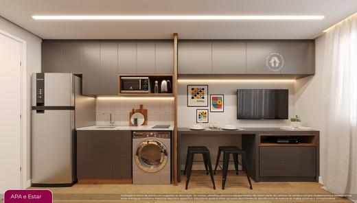 Conheça Living do imóvel - Studio 1 quarto Lançamento Metrocasa Estação Pirituba - NR - São Paulo,SP Vila Pereira Barreto, à venda - R$ 221.100 - II-48556-74742 - 5 Living - 5