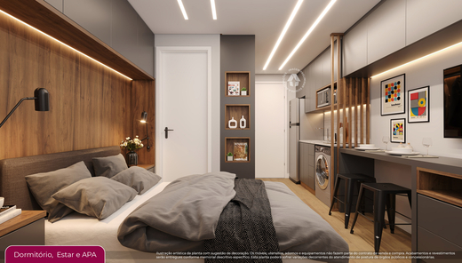 Conheça Living do imóvel - Studio 1 quarto Lançamento Metrocasa Estação Pirituba - NR - São Paulo,SP Vila Pereira Barreto, à venda - R$ 221.100 - II-48556-74742 - 6 Living - 6