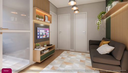 Conheça Living do imóvel - Studio 1 quarto Lançamento Metrocasa Estação Pirituba - NR - São Paulo,SP Vila Pereira Barreto, à venda - R$ 221.100 - II-48556-74742 - 7 Living - 7