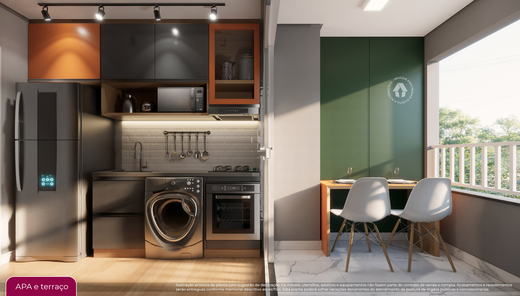Conheça Terraco do imóvel - Studio 1 quarto Lançamento Metrocasa Estação Pirituba - NR - São Paulo,SP Vila Pereira Barreto, à venda - R$ 221.100 - II-48556-74742 - 9 Terraco - 9