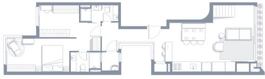 Planta 04 - 2 dorm 153,68m² - cobertura duplex - inferior