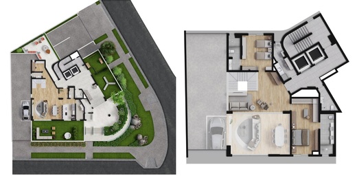 Planta 02 - 2 dorm 283m - garden