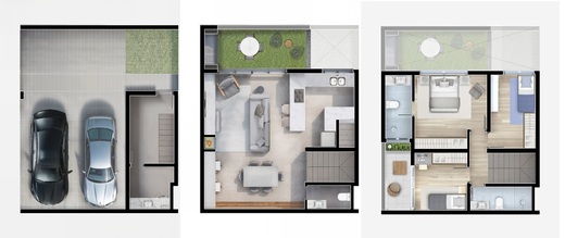 Planta 01 - 3 dorm 196,27m²