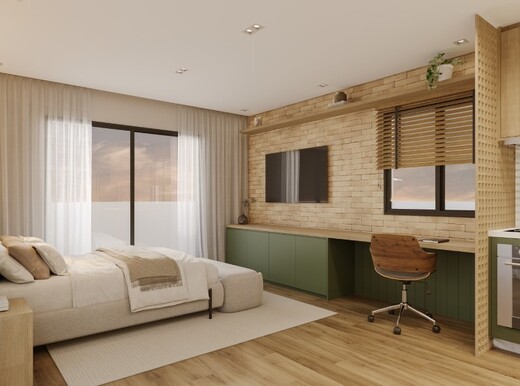 Conheça Dormitorio do imóvel - Loft 1 quarto Lançamento The Loft Paulo Spenciere - São Paulo,SP Consolação, à venda - R$ 1.816.833 - II-57324-122147 - 8 Dormitorio - 8