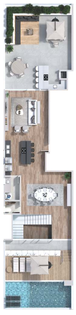 Planta 05 - 4 dorm 490,94m² - cobertura duplex - superior