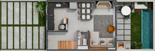 Planta 01 - 2 dorm 150m� - t�rreo