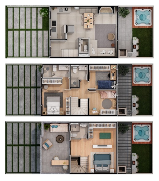 Planta 05 - 4 dorm 173m�