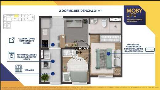 Planta 04 - 2 dorm 31m�