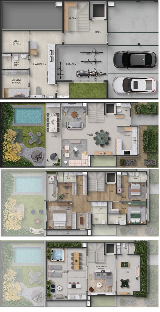 Planta 02 - 3 dorm 572,34m� - op��o