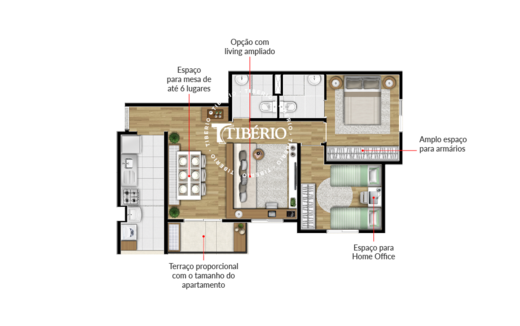 Planta 03 - 3 dorm 59m - opo