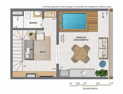 Planta 18 - 1 dorm 77,83m² - duplex - superior