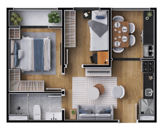 Planta 05 - 2 dorms 36,01m� - final 5