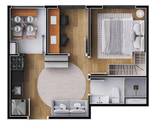 Planta 03 - 1 dorm 28,03m� office - final 1 e 4