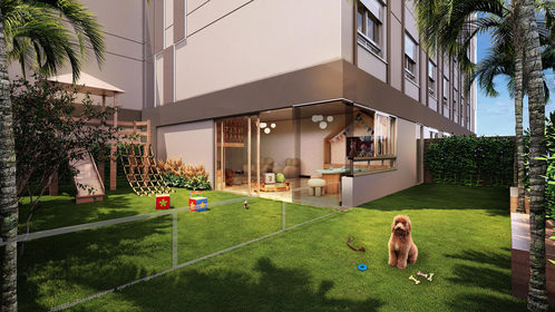 Conheça 260 pet place do imóvel - Studio 1 quarto Lançamento Palm Collection Pacaembu Residences - São Paulo,SP Pacaembu, à venda - R$ 453.740 - II-84763-133093 - 16 260 pet place - 16