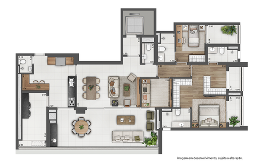 Planta 03 - 2 dorm 171m� - op��o 2