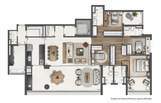 Planta 04 - 4 dorm 202m�