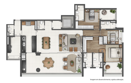 Planta 06 - 3 dorm 202m� - op��o 2