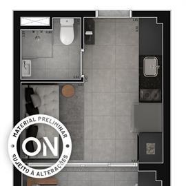 Planta 05 - 1 dorm 24m² - studio