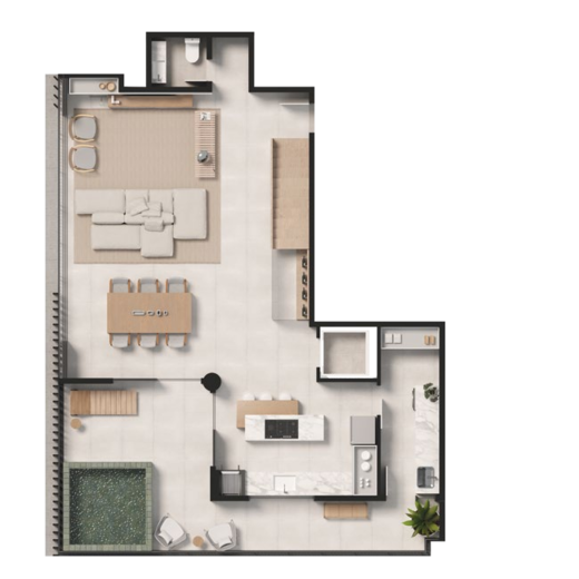 Planta 10 - 3 dorm 237,91m² - duplex - inferior