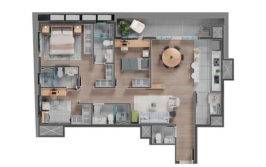 Planta 11 - 3 dorm 99,38m