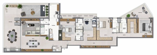 Planta 16 - 4 dorm 260,94m²