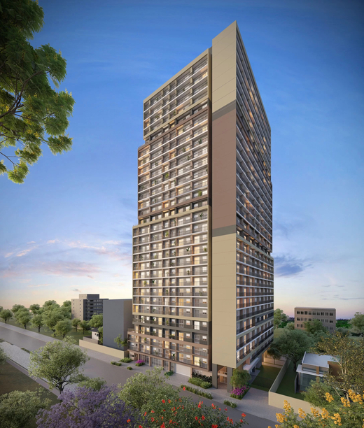 Condomínio Monumental Residencial Conx - Residencial - Apartamento 1 quarto Lançamento Monumental Residencial Conx - Residencial - São Paulo,SP Santo Amaro, à venda - R$ 316.267 - II-66843-103140