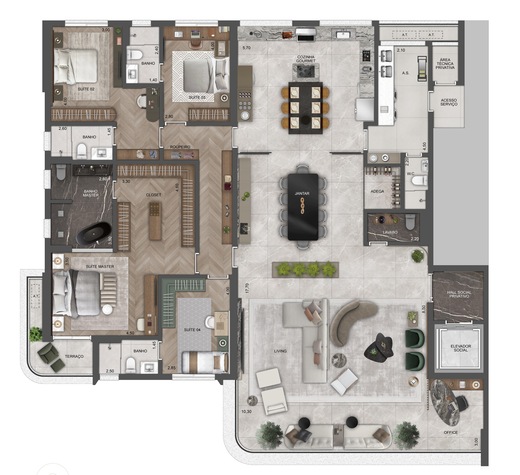 Planta 02 - 4 dorm 290m� - op��o 1