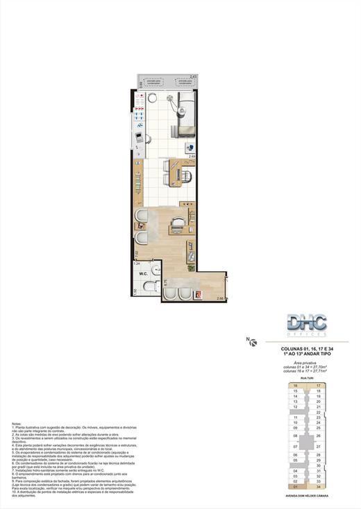 Planta 01 - 27 70 m²