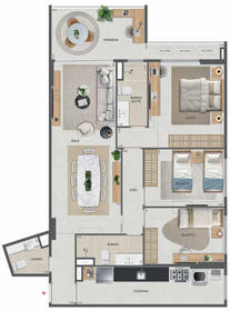 Planta 37 - 3 dorm 102,31m²