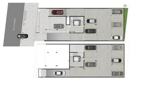Implantação subsolo e térreo