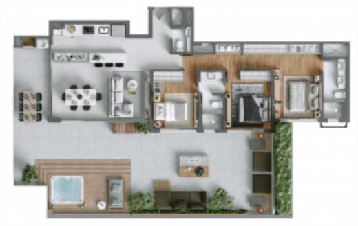 Planta 13 - 3 dorm 183 62m - garden
