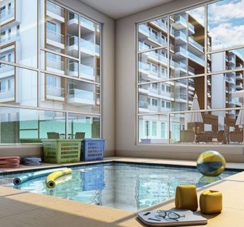 Conheça Piscina do empreendimento - Fachada - Frames - 396 - 6 Piscina - Fachada - Frames - 396 - 6