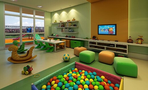 Conheça Brinquedoteca do empreendimento - Fachada - Galeria Family Club - Fase 1 - 898 - 15 Brinquedoteca - Fachada - Galeria Family Club - Fase 1 - 898 - 15