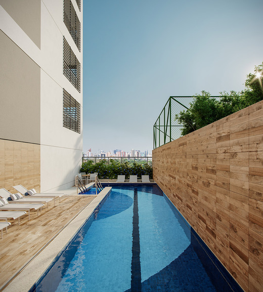 Conheça Piscina do empreendimento - Fachada - Panoramico Smart - 923 - 8 Piscina - Fachada - Panoramico Smart - 923 - 8