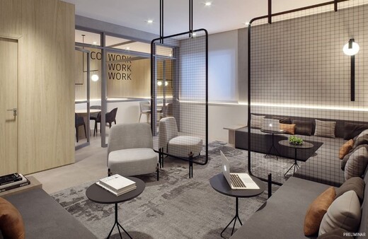 Conheça Coworking do empreendimento - Fachada - Haus Mitre Santa Cruz - Residencial - 1104 - 14 Coworking - Fachada - Haus Mitre Santa Cruz - Residencial - 1104 - 14