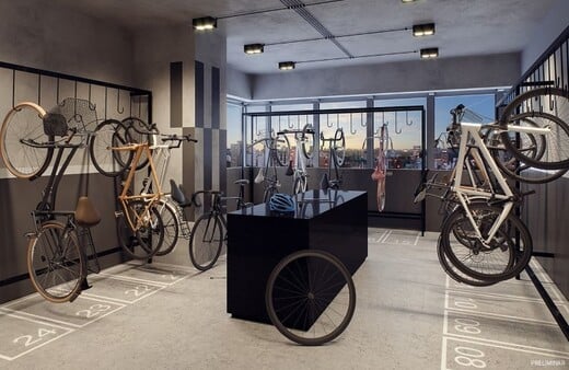 Conheça Bicicletario do empreendimento - Fachada - Haus Mitre Santa Cruz - Residencial - 1104 - 17 Bicicletario - Fachada - Haus Mitre Santa Cruz - Residencial - 1104 - 17
