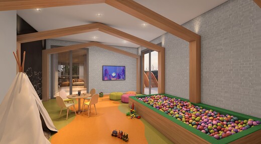Conheça Brinquedoteca do empreendimento - Fachada - Estilo Chácara Santo Antônio Residence - 1004 - 11 Brinquedoteca - Fachada - Estilo Chácara Santo Antônio Residence - 1004 - 11
