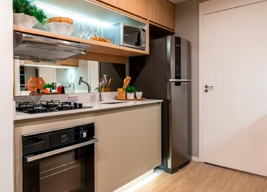 Conheça Cozinha do empreendimento - Fachada - Plano&Estação Barra Funda - Fase 1 - 1087 - 8 Cozinha - Fachada - Plano&Estação Barra Funda - Fase 1 - 1087 - 8